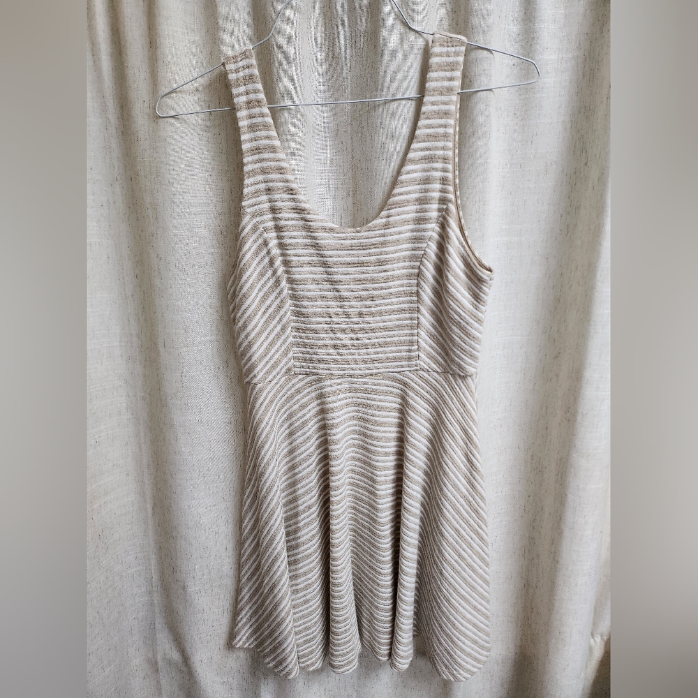 Altar'd State Brown Strip Dress Size Small
